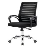 Cadeira para Escritório Tela OZY com Braço – Cor Preta – 30055 - Imagem 4