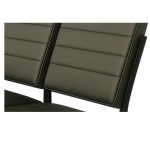 Sofanete para Escritório Estofada com 03 Lugares – TRIX – Pés PRETO – 35123 - Imagem 8