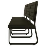 Sofanete para Escritório Estofada com 03 Lugares – TRIX – Pés PRETO – 35123 - Imagem 7