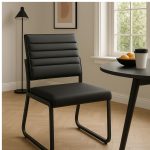 Poltrona para Escritório Estofada – TRIX – Cor Preta – 35119 - Imagem 8