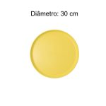 Mesa para Refeitório FIXA 8 Lugares MDP Branco de 25 mm – Assento AMARELO – 50102 - Imagem 8