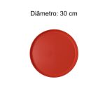 Mesa para Refeitório FIXA 8 Lugares MDP Branco de 25 mm – Assento VERMELHO – 50103 - Imagem 8