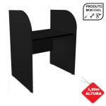 Baia INICIAL para Atendimento 1,20×0,80×0,60m PRETA/PRETA – 24015
