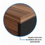 Mesa de Escritório 1,20×0,60m S/ Gaveta NOGAL SEVILHA 21469 - Imagem 6