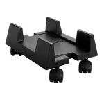 Porta CPU Plástico Preto c/ Rodízios – MASTICMOL – 72101