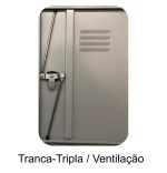 Roupeiro de Aço c/ 06 PORTAS GRANDES –  1,93×1,03×0,40m – CZ/CZ – PANDIN – 10003 - Imagem 2