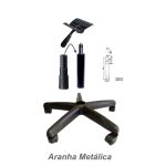 Cadeira Executiva PLUS COSTURADA c/ Braço Corsa – CORINO – COR PRETO – PLAXMETAL – 32978 - Imagem 6
