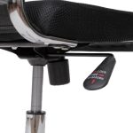 Cadeira Giratória Tela Mesh Cromada DUBAI – Cor Preto – Pollo Móveis – 31019 - Imagem 4