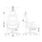 Poltrona Presidente TELA – MK-4002 – New Ergon – Cor Preta – 30014 - Imagem 3