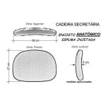 Longarina SECRETÁRIA 03 Lugares – Cor PRETA – Pollo Móveis – 33003 - Imagem 4