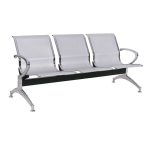 Longarina AEROPORTO com 03 Lugares – Cor Cromado – Pollo Móveis – 33108