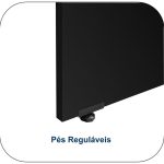 Armário Alto Credenza com Nicho – 1,61×1,20×0,45m NOGAL SEVILHA/PRETO – 21415 - Imagem 4