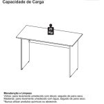 Mesa Escritório 1,20×0,60m – S/ Gavetas MARSALA / PRETO – 23470 - Imagem 5