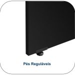 Mesa de Reunião Redonda -1,10×1,10×0,73m – MARSALA / PRETO – 51011 - Imagem 3