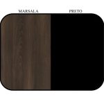 Mesa AUXILIAR c/ 03 Gavetas Pedestal 40mm – WORKSTART – MARSALA/PRETO – 51020 - Imagem 4