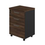 Gaveteiro Volante 03 Gav – 0,67×0,46×0,40m MARSALA/PRETO – 51012 - Imagem 3