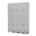 Roupeiro de Aço c/ 08 PORTAS GRANDES – 1,93×1,38×0,40m – CZ/CZ – PANDIN – 10004 - Imagem 2