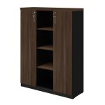 Armário Alto Credenza com Nicho 1,60×1,20×0,45m MARSALA / PRETO – 51018 - Imagem 3