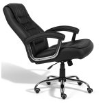 Poltrona Presidente LUXO c/ mola Ensacada – Couríssimo Preto 30016 - Imagem 5