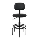 Cadeira CAIXA Secretária (Aranha ALTA) – Corino Preto – 34001 - Imagem 2