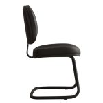 Cadeira Executiva Costurada Base em “S” PRETA – Corino Preto – 31014 - Imagem 2