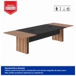 Mesa de Reunião Diretoria – 3,20X1,20m NOGAL SEVILHA/PRETO  – 22014 - Imagem 3