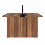 Mesa Componível INICIAL – C/ Gavetas – 1,20×1,20m NOGAL SEVILHA/PRETO – 21481 - Imagem 4