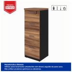 Arquivo 04 Gavetas Pasta Suspensa – 1,28×0,46×0,45m NOGAL SEVILHA/PRETO – 21410 - Imagem 4