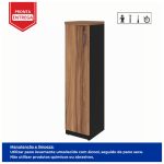 Armário Torre FECHADA NOGALSEVILHA/PRETO – 21434 - Imagem 3