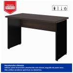 Mesa Escritório 1,50×0,60m – S/ Gavetas MARSALA / PRETO – 23472 - Imagem 2