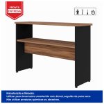 Aparador de Madeira 1,20×0,80×0,35 – NOGALSEVILHA/PRETO – 21436 - Imagem 2