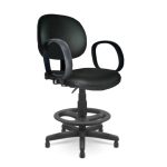 Cadeira Caixa Executiva Lisa com Braço Corsa – (Aranha PMD) – Cor Preta – 35026