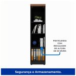 Armário TORRE Aberta NOGAL SEVILHA / PRETO – 21432 - Imagem 5