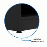 Armário TORRE Aberta NOGAL SEVILHA / PRETO – 21432 - Imagem 6