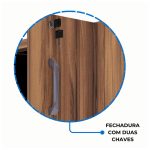Armário Torre FECHADA NOGALSEVILHA/PRETO – 21434 - Imagem 6