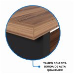 Aparador de Madeira 1,20×0,80×0,35 – NOGALSEVILHA/PRETO – 21436 - Imagem 5