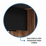 Mesa de Reunião Diretoria – 2,40X1,20m  NOGAL SEVILHA/PRETO – 22012 - Imagem 5