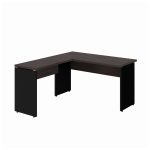 Mesa em L (Mesa 1,35m + Mesa Auxiliar) – S/ Gavetas MARSALA/PRETO – 25422 - Imagem 6