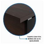 Mesa Escritório 1,50×0,60m – S/ Gavetas MARSALA / PRETO – 23472 - Imagem 6
