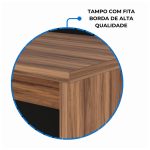 Balcão de Atendimento 1.35×1,13×0,60m – S/ Gavetas NOGAL SEVILHA / PRETO – 63081 - Imagem 8