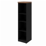 Armário TORRE Aberta NOGAL SEVILHA / PRETO – 21432