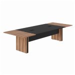 Mesa de Reunião Diretoria – 3,20X1,20m NOGAL SEVILHA/PRETO  – 22014 - Imagem 7