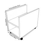 Porta CPU de Madeira (MDP) c/ Rodízios – CZ/CZ 72104 - Imagem 3