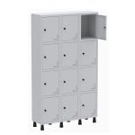 Roupeiro de Aço PAM c/ 12 Portas PEQUENAS – 1,80×1,03×0,32m – CZ/CZ – PANDIN – 74207