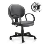 Cadeira Executiva PLUS LISA c/ Braço Corsa – COR PRETO – PLAXMETAL – 32966