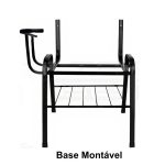 Cadeira Universitária Plástica Prancheta PLÁSTICA – COR PRETO – MOGIMAX – 34020 - Imagem 4