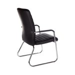 Poltrona para Escritório Interlocutor ATREUS Estofada – Cor Preto – Pollo Móveis – 32882 - Imagem 5