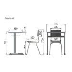 Kit Escolar Individual VERDE – (Mesa e Cadeira) – JUVENIL 06 a 09 Anos COR VERDE – REALPLAST – 41084 - Imagem 5