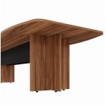 Mesa de Reunião Diretoria – 2,80×1,20m NOGAL SEVILHA / PRETO – 22016 - Imagem 2