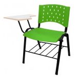 Cadeira Universitária Plástica com Prancheta MDF – COR VERDE BANDEIRA – REALPLAST – 32012 - Imagem 2
